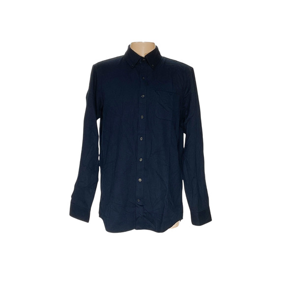 Lands' End Blue Flannel Shirt - Picture 1 of 4